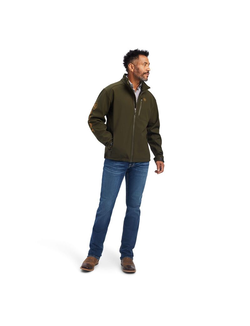 Vestes Ariat Logo 2.0 Softshell Vert Olive Homme | OCG-40172765