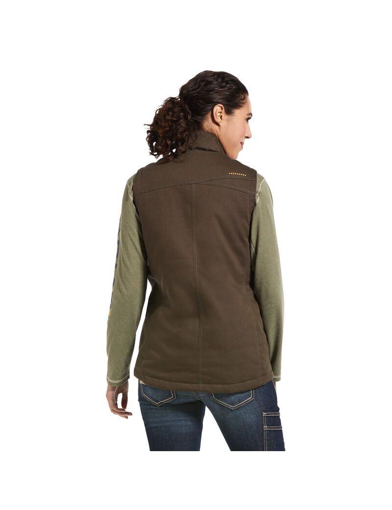 Vêtements De Travail Ariat Rebar DuraCanvas Insulated Vest Multicolore Femme | ODG-91756849