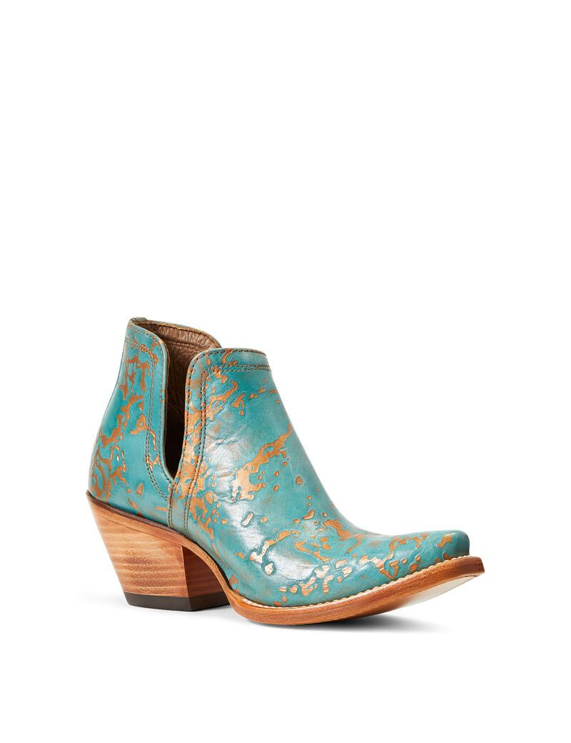 Bottines Ariat Dixon Western Turquoise Femme | NTZ-08255690