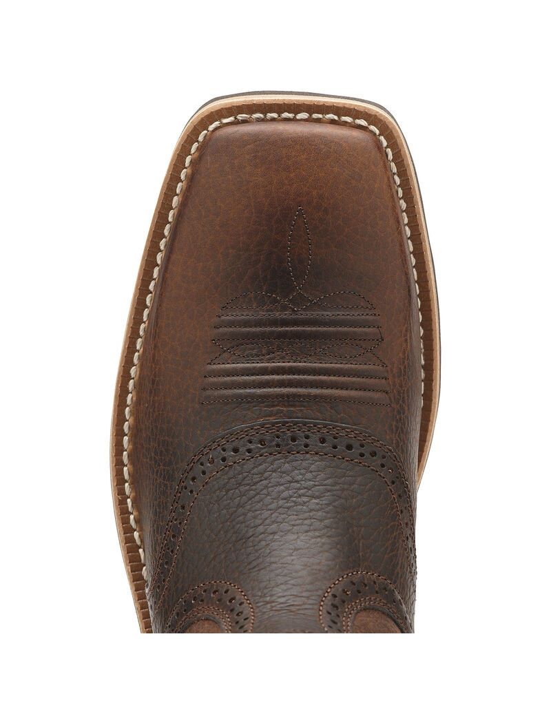 Bottes Western Ariat Heritage Roughstock Larges Square Embout Marron Homme | WCR-60581279