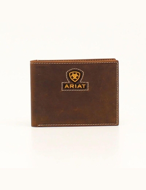 Portefeuilles Ariat Yellow logo bifold Marron Homme | UFY-04491955