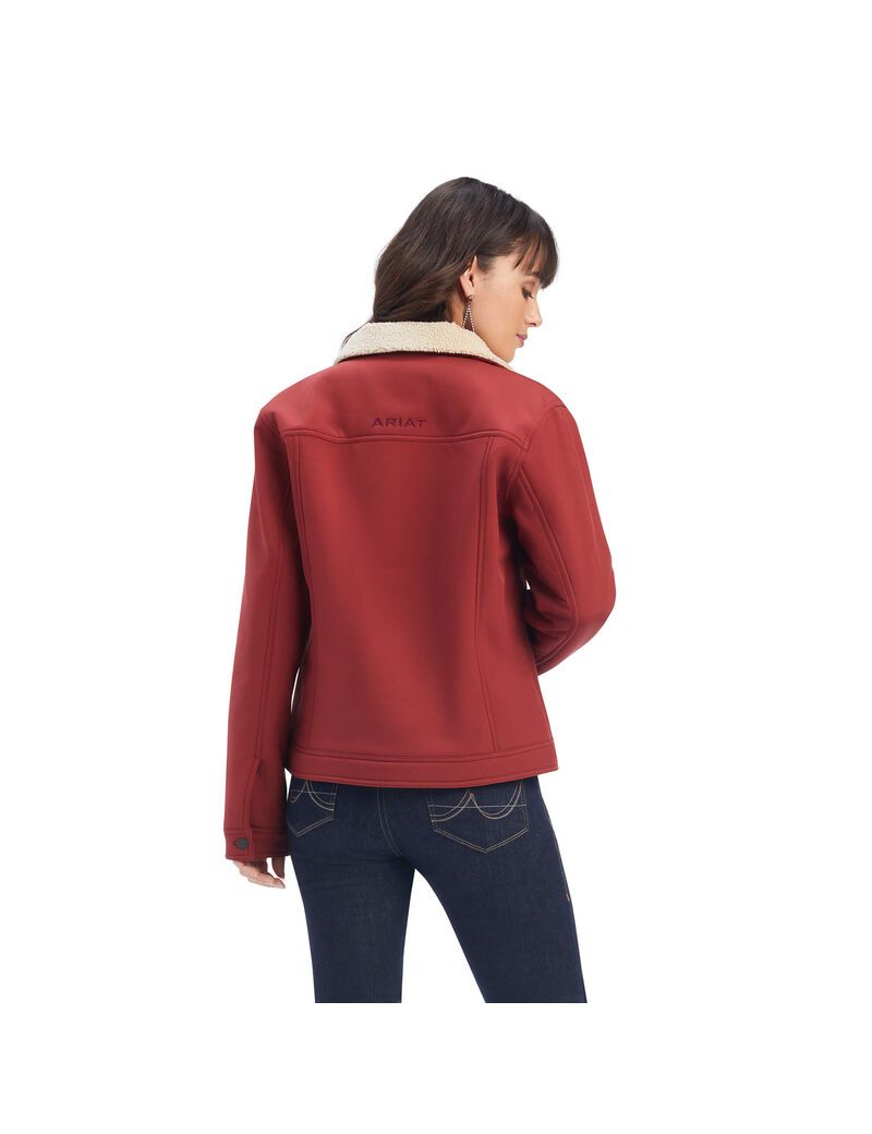 Vestes Ariat Trucker Softshell Rouge Foncé Femme | ZMT-10437337