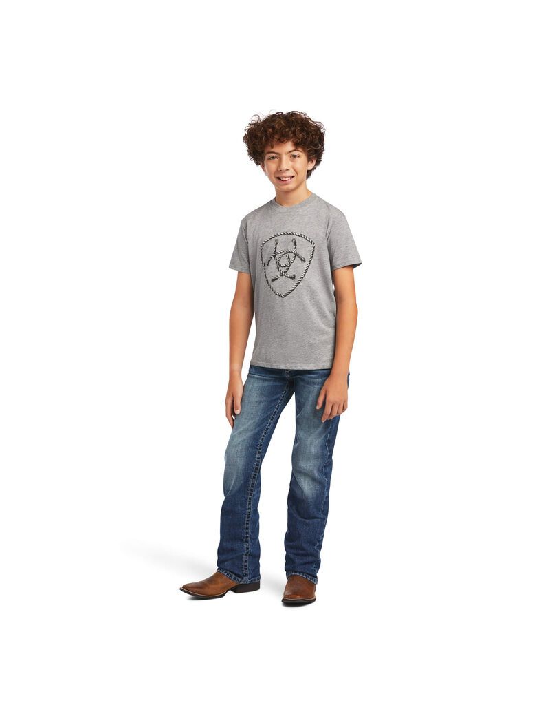 T Shirts Ariat Rope Shield Multicolore Enfant | ODX-19307455