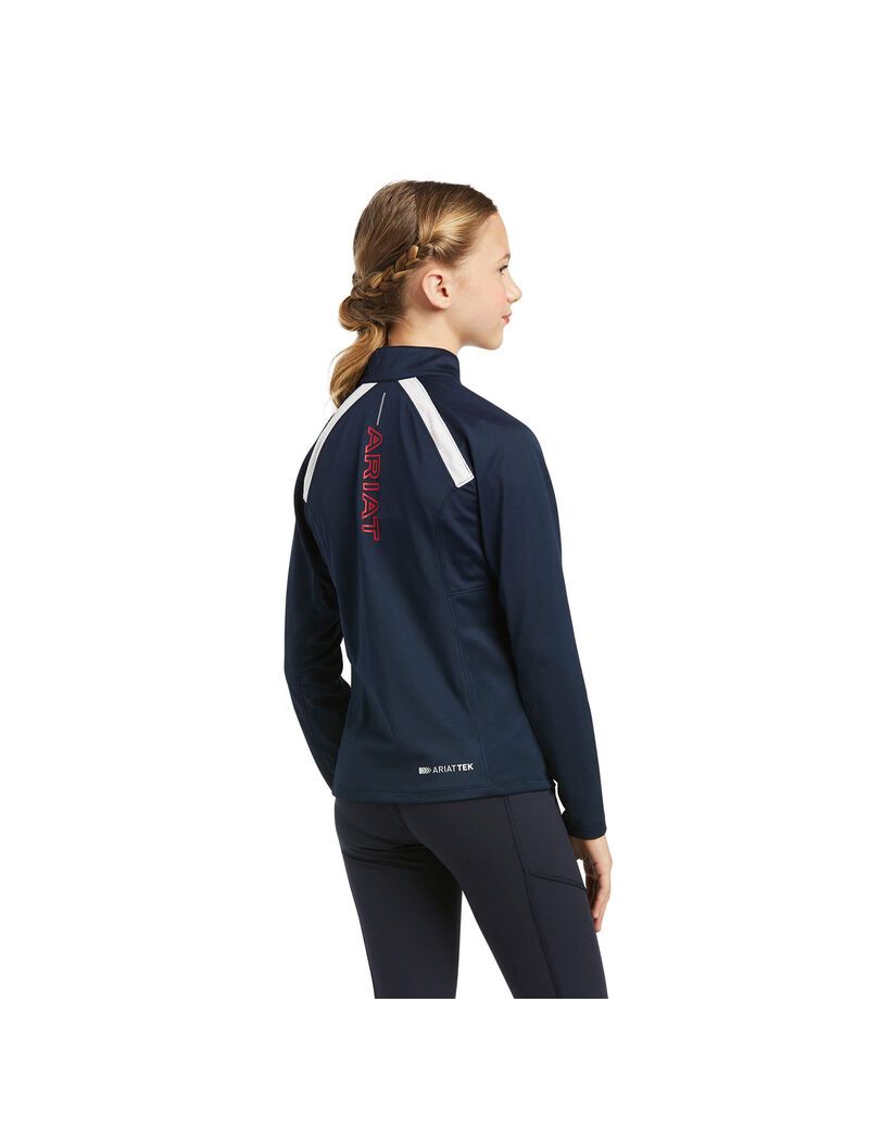 Couches Intermédiaires Ariat Sunstopper 2.0 Team 1/4 Zip Multicolore Enfant | HVZ-86368663