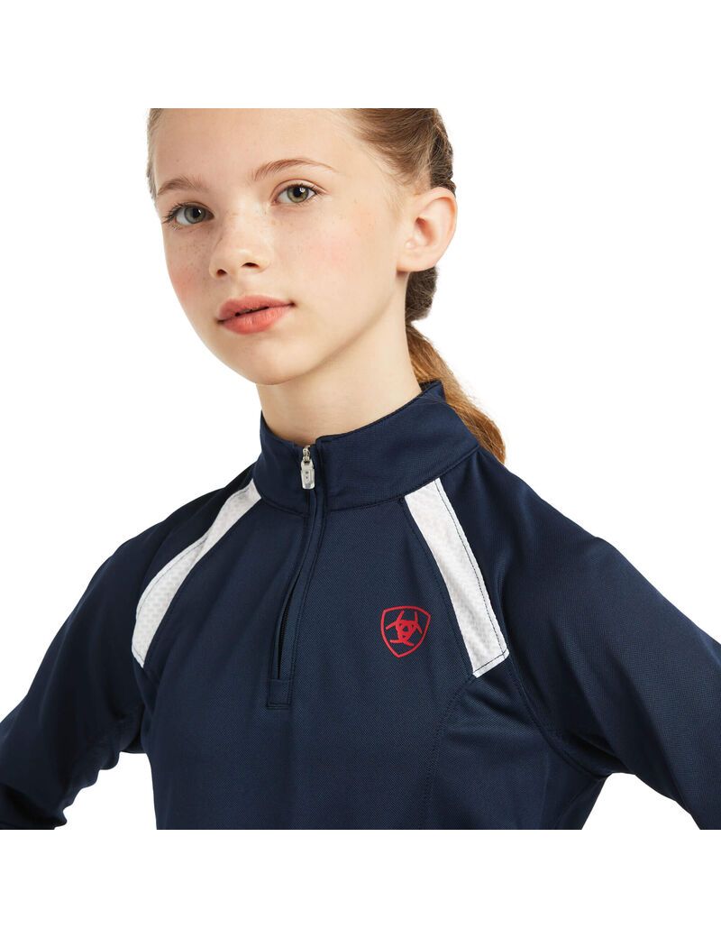 Couches Intermédiaires Ariat Sunstopper 2.0 Team 1/4 Zip Multicolore Enfant | HVZ-86368663