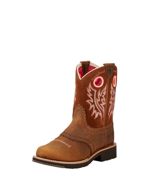 Bottes Western Ariat Fatbaby Cowgirl Marron Enfant | JWE-78670835