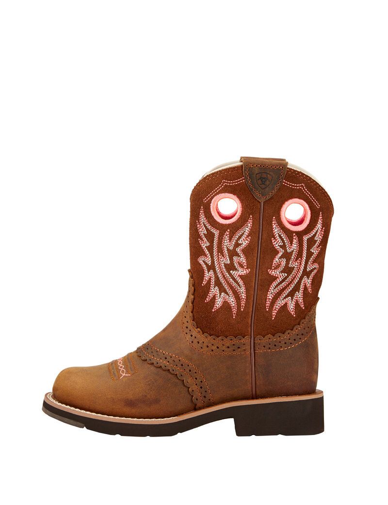 Bottes Western Ariat Fatbaby Cowgirl Marron Enfant | JWE-78670835