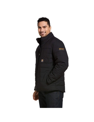 Vestes Ariat Rebar Valiant Stretch Tela D'eau Resistant Insulated Noir Homme | XWH-97684975