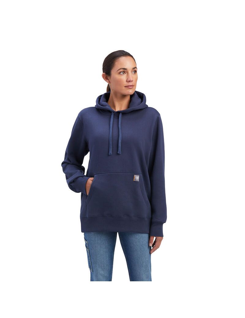 Vêtements De Travail Ariat Rebar Aztec Flag Graphique Hoodie Indigo Femme | TEC-01451159