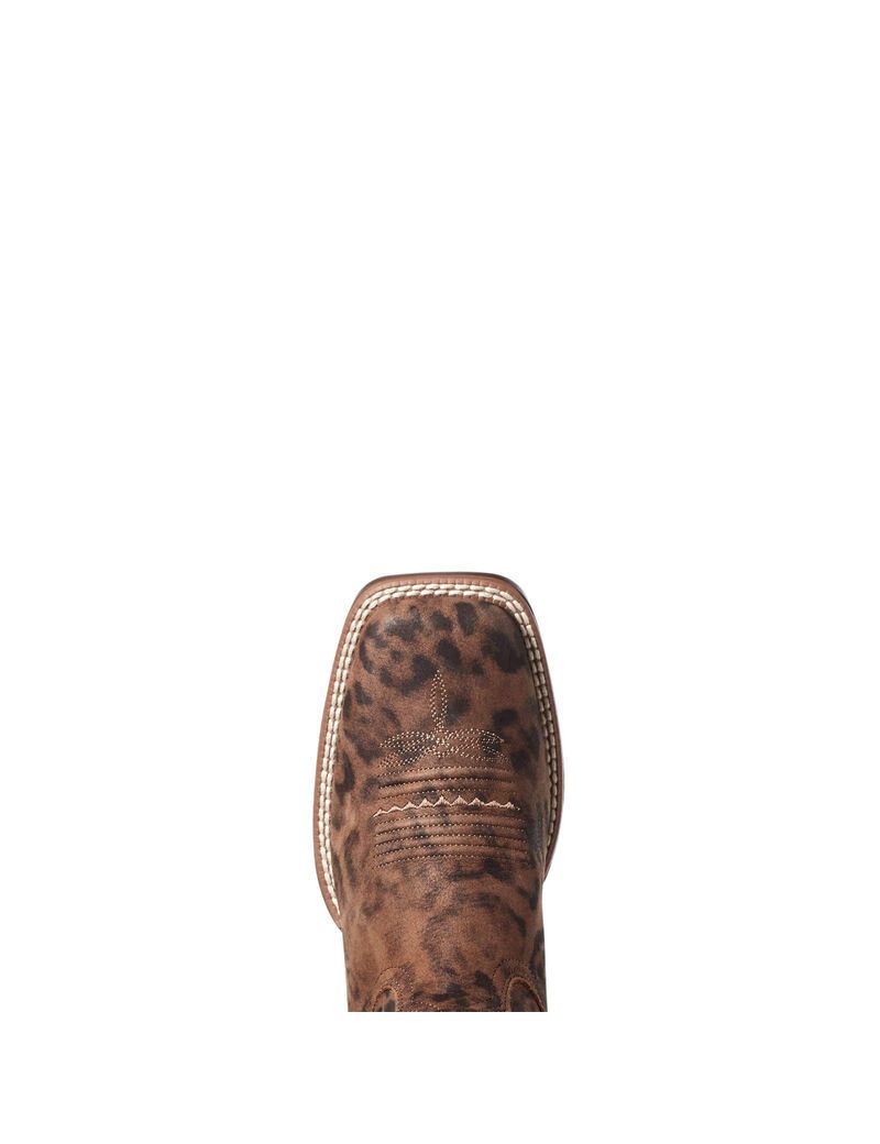 Bottes Western Ariat Primetime Leopard Femme | FQJ-98464387