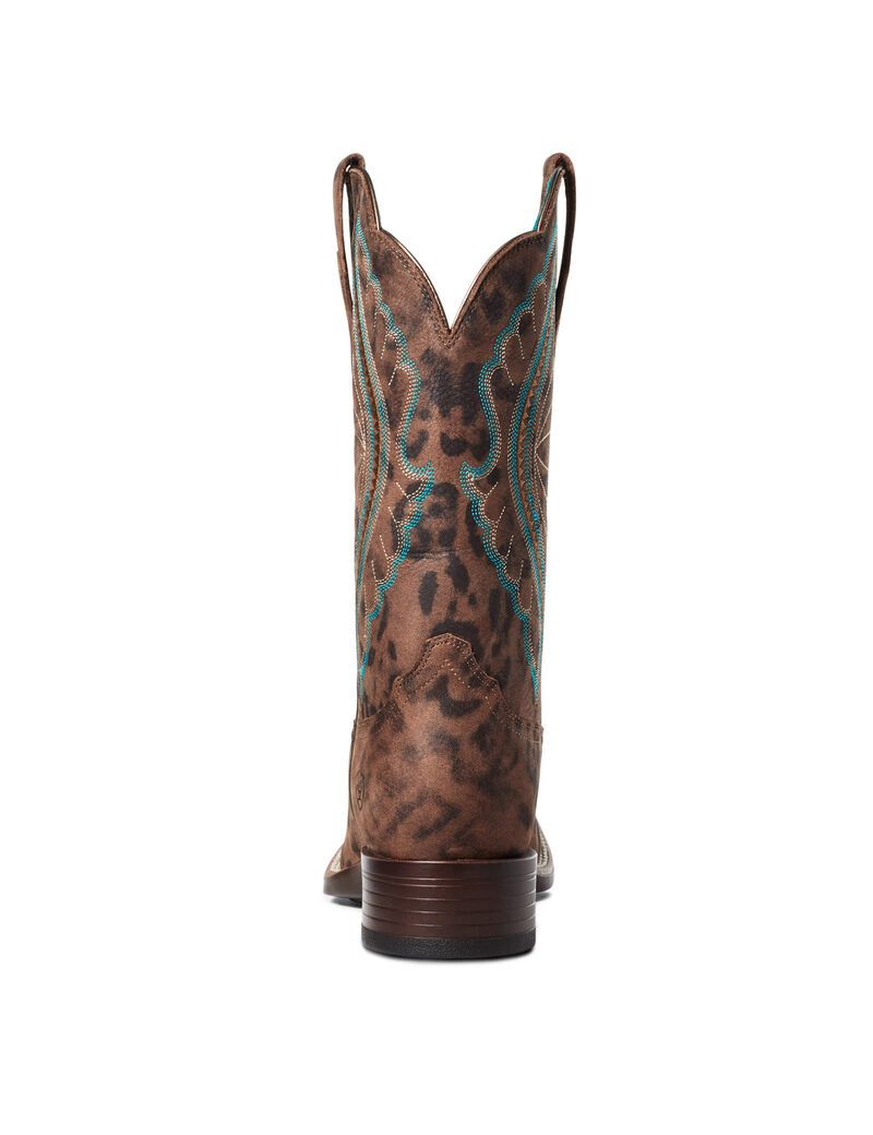 Bottes Western Ariat Primetime Leopard Femme | FQJ-98464387