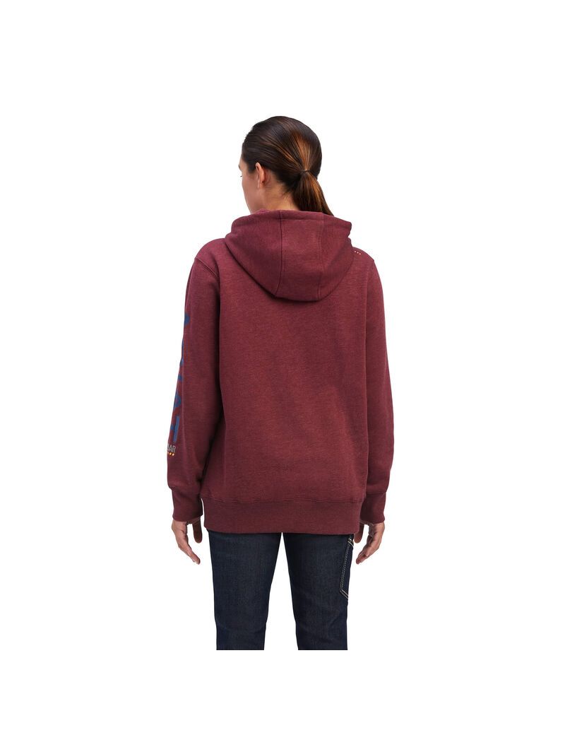 Vêtements De Travail Ariat Rebar Graphique Hoodie Bleu Marine Femme | MHT-31439251