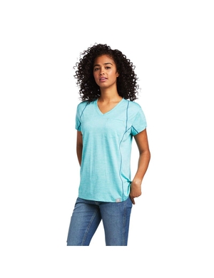 Vêtements De Travail Ariat Rebar Evolution T Shirts Multicolore Femme | HEE-38669618