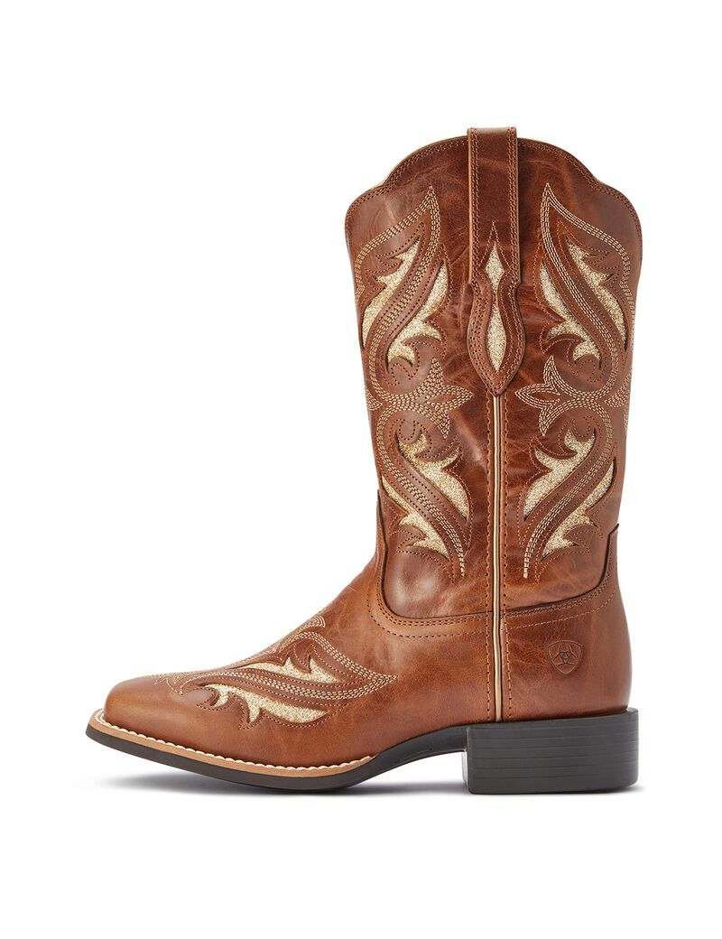 Bottes Western Ariat Round Up Bliss Marron Femme | GSS-10103961