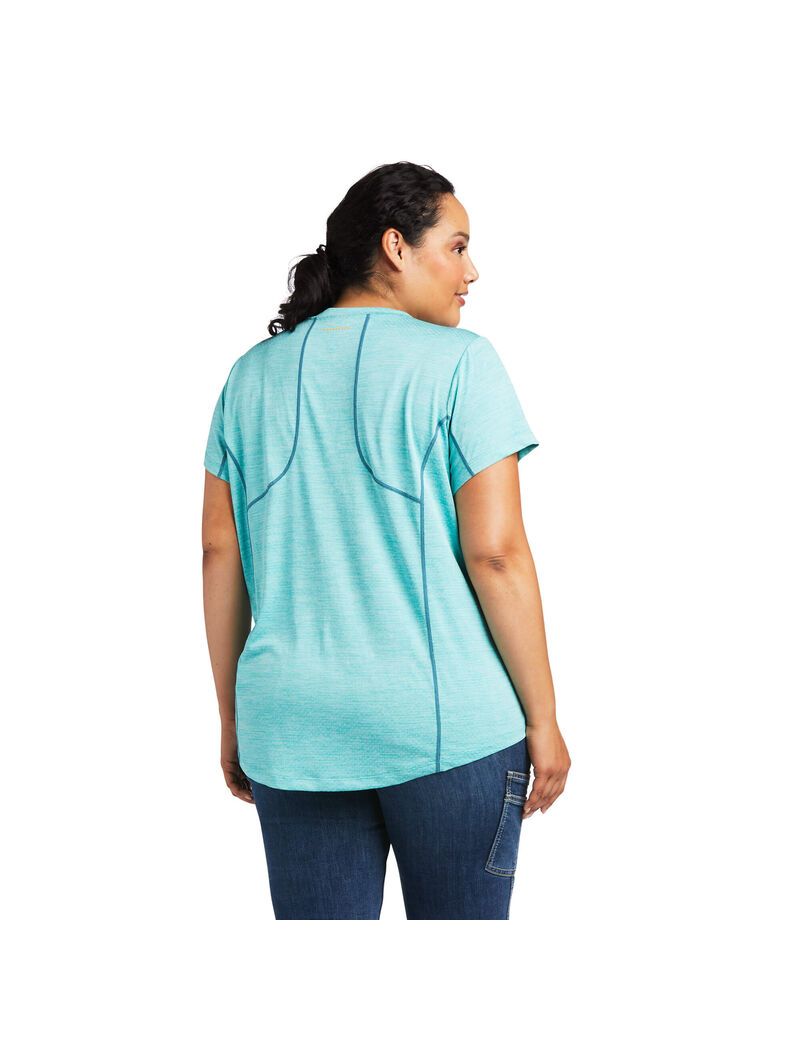 Vêtements De Travail Ariat Rebar Evolution T Shirts Multicolore Femme | HEE-38669618