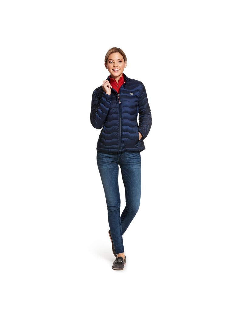 Vestes Ariat Ideal 3.0 Down Bleu Marine Femme | EZX-03914794