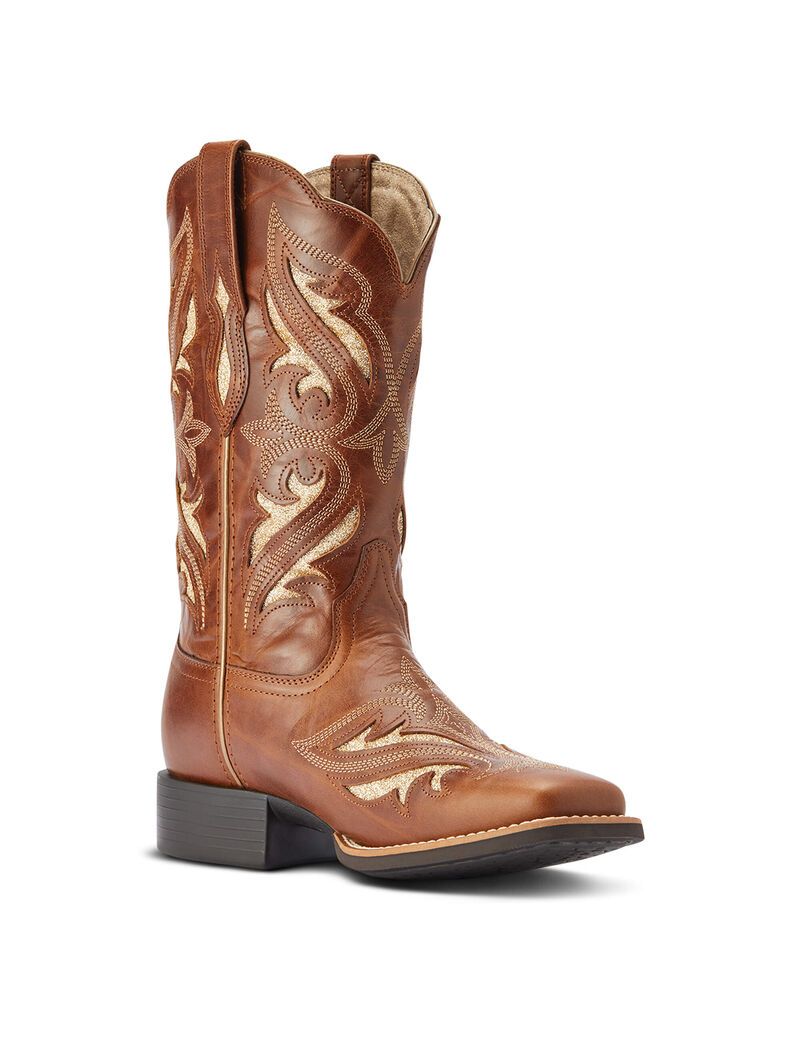 Bottes Western Ariat Round Up Bliss Marron Femme | GSS-10103961