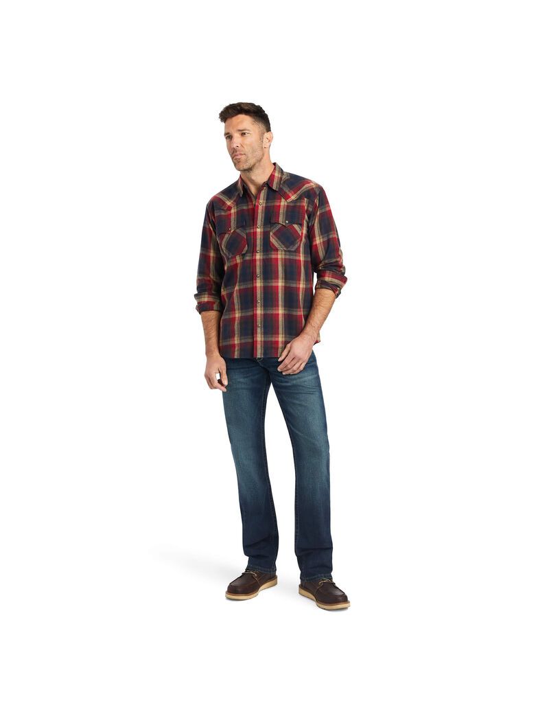 Chemises De Costume Ariat Hallford Retro Fit Multicolore Homme | YJO-47379519