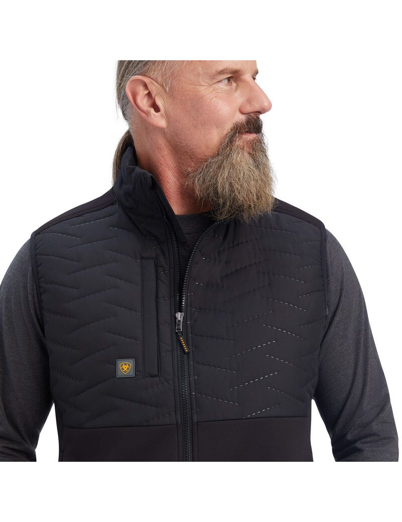 Vêtements De Travail Ariat Rebar Cloud 9 Vest Noir Homme | GQB-94282613