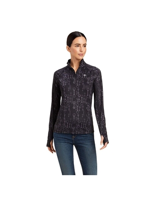 Couches Intermédiaires Ariat Lowell 2.0 1/4 Zip Noir Femme | GIY-95142396