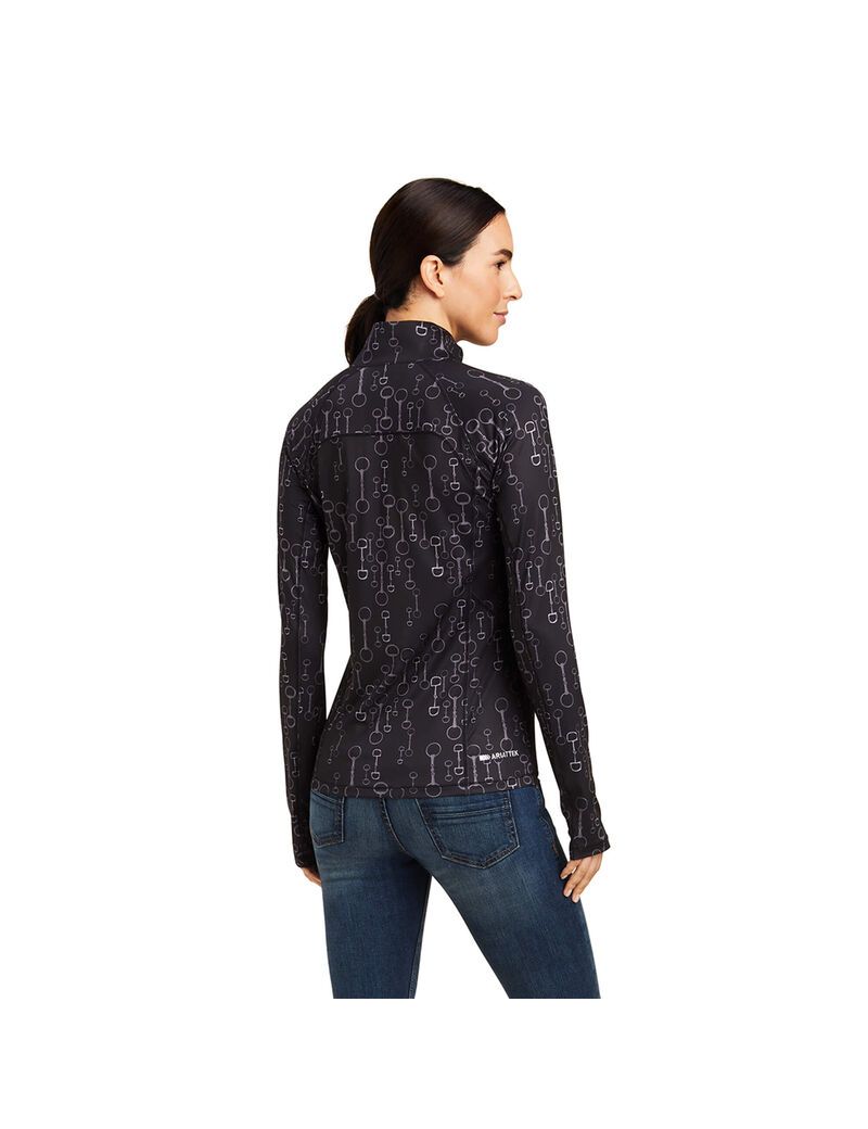 Couches Intermédiaires Ariat Lowell 2.0 1/4 Zip Noir Femme | GIY-95142396