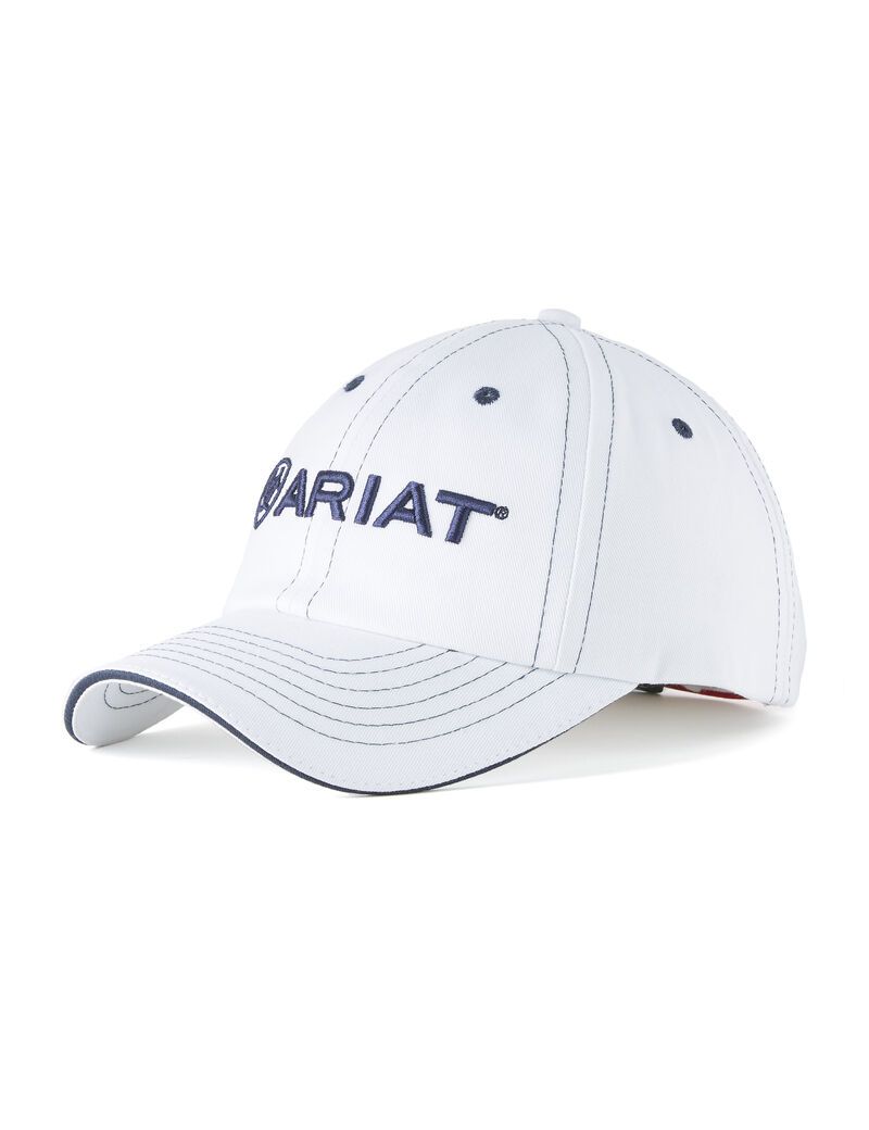 Casquettes Ariat Team II Blanche Bleu Marine Femme | OIJ-36699545