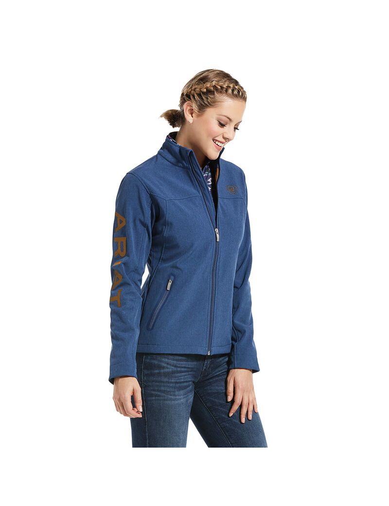 Vestes Ariat New Team Softshell Bleu Femme | FLI-29021974