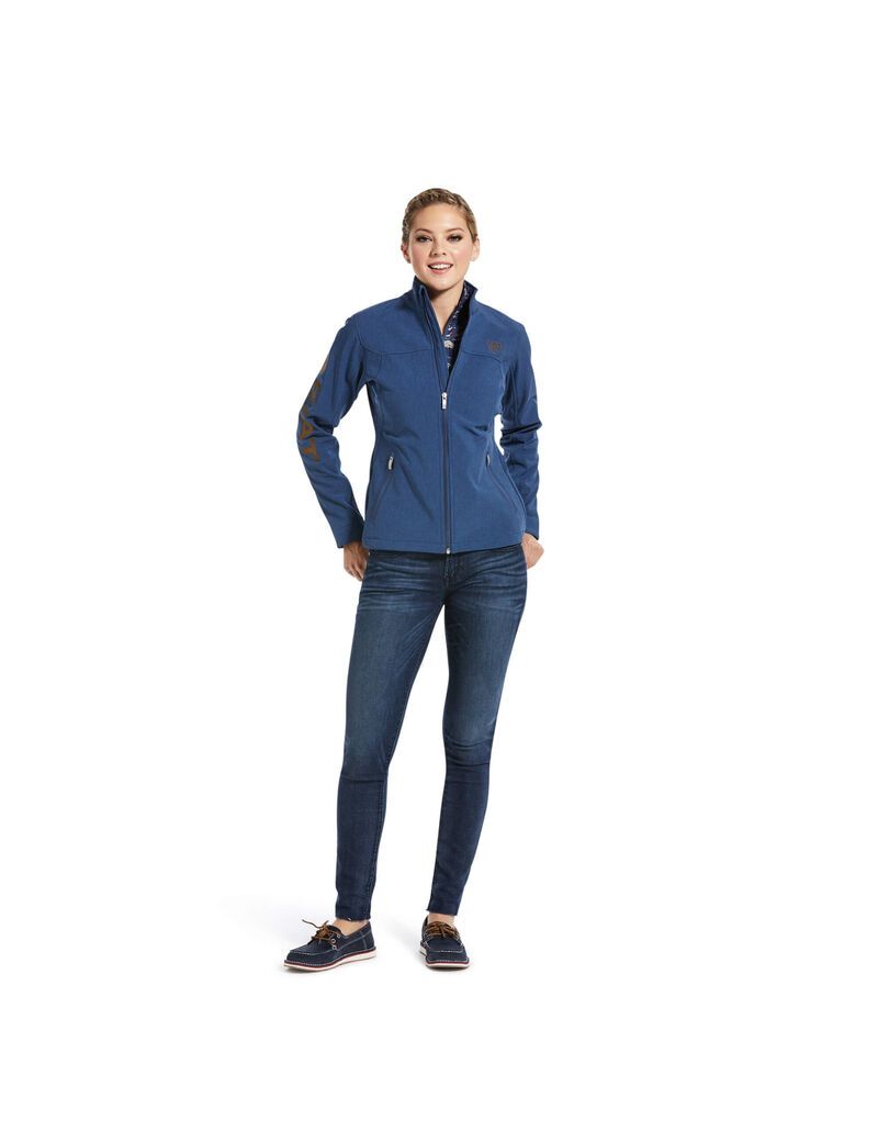 Vestes Ariat New Team Softshell Bleu Femme | FLI-29021974