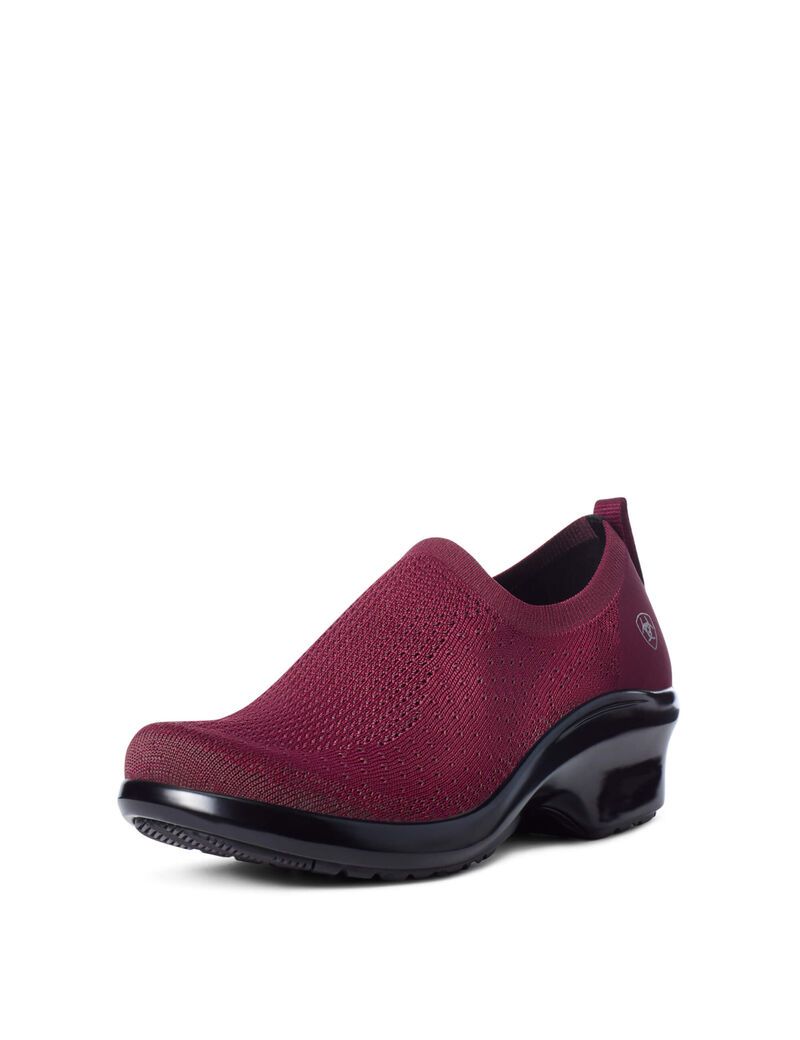 Bottes de Travail Ariat VentKnit Expert Clog Bordeaux Femme | LXS-83257118