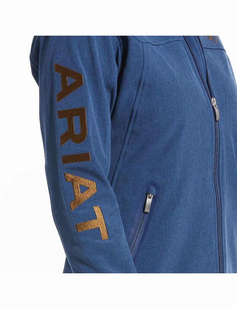 Vestes Ariat New Team Softshell Bleu Femme | FLI-29021974