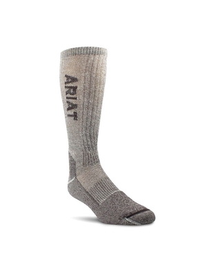 Chaussettes Ariat Legere Merino Laine Blend Mid Calf Steel Embout Travail 2PCS Marron Homme | QTQ-34630547