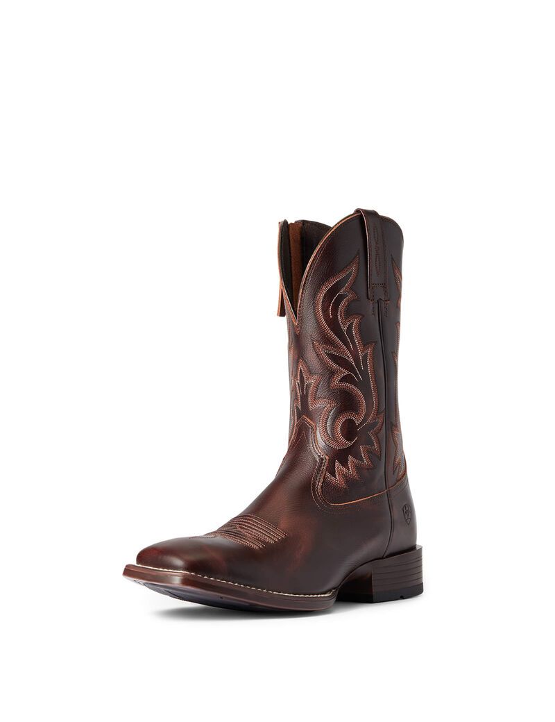 Bottes Western Ariat Slim Zip Ultra Rouge Marron Homme | OJP-73671737