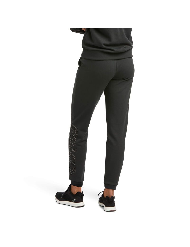 Pantalon Ariat Spark Sweatpants Noir Femme | RRO-03305195