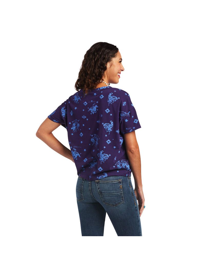 Hauts Ariat Bluegrass Tee Multicolore Femme | NLH-39607441