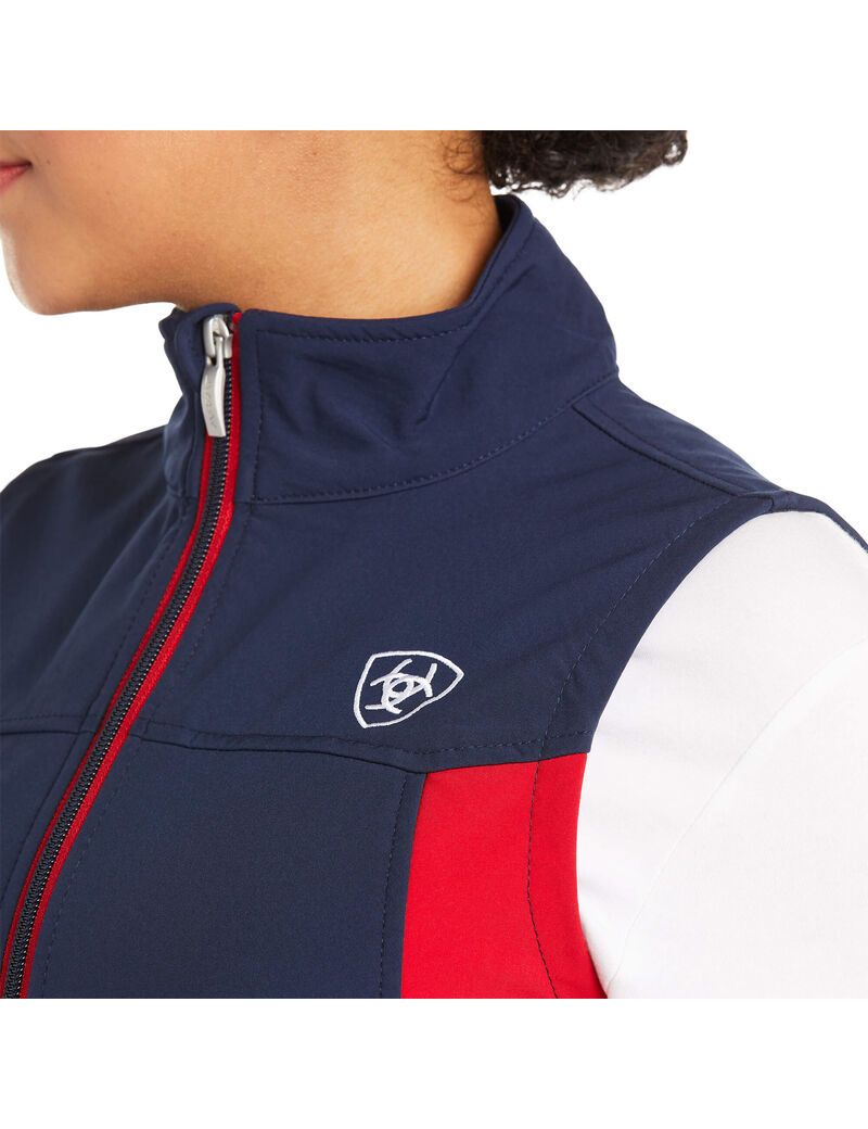 Gilet Ariat New Team Softshell Bleu Marine Femme | VII-10413452