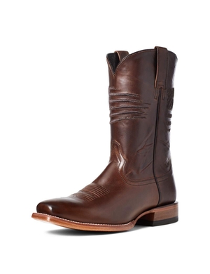 Bottes Western Ariat Circuit Patriot Square Embout Marron Homme | LPA-83616694