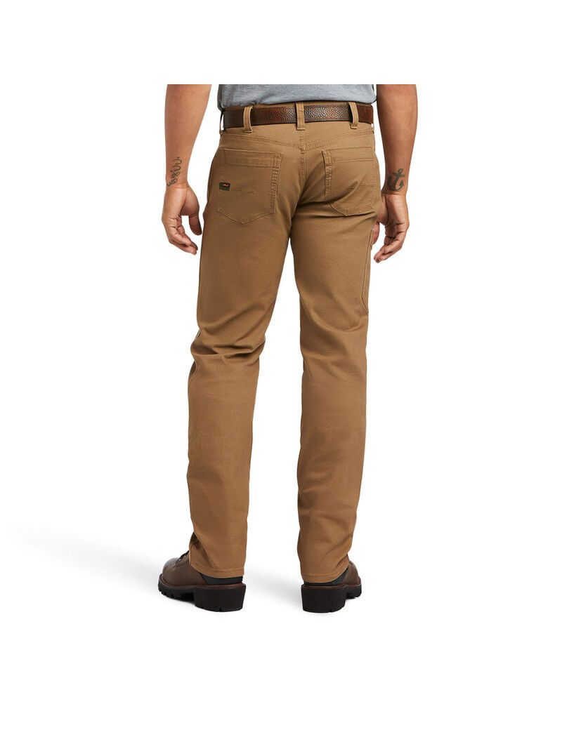 Pantalon Ariat Rebar M7 DuraStretch Made Tough Droit Kaki Homme | HHD-22744194