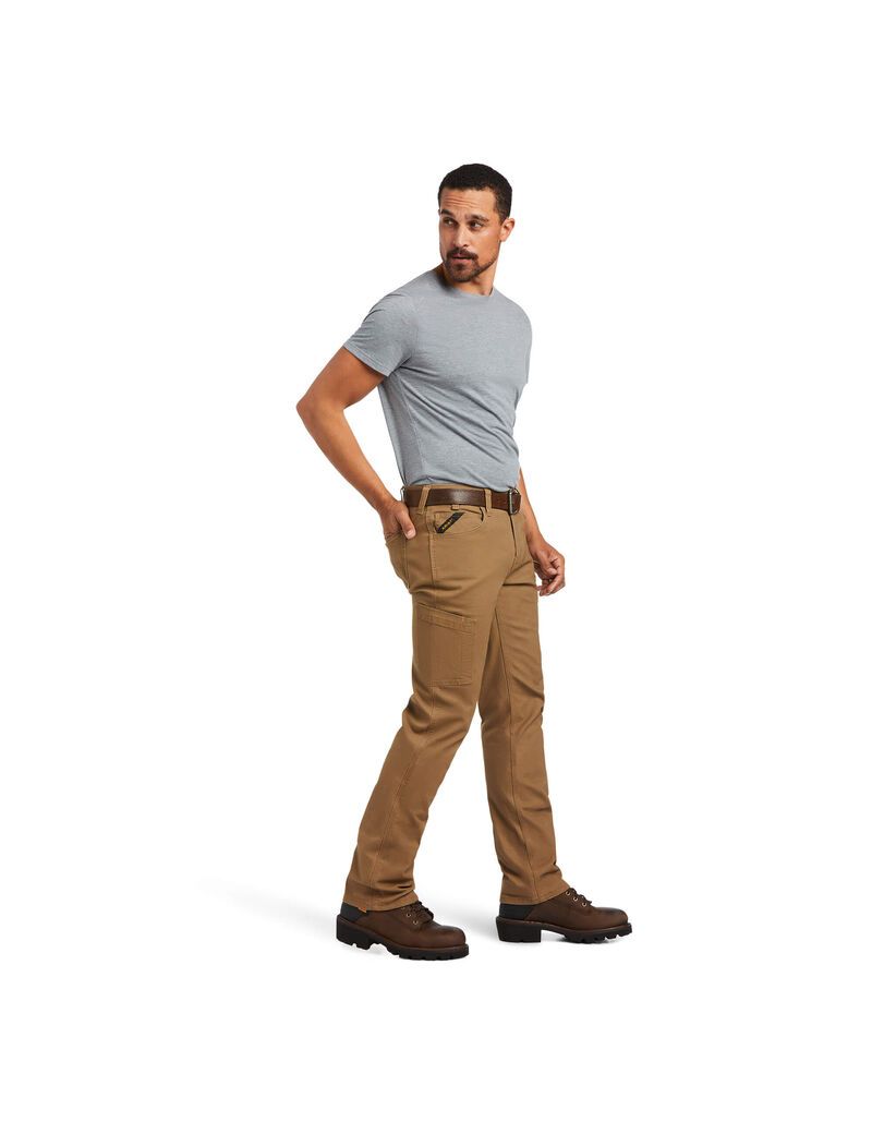 Pantalon Ariat Rebar M7 DuraStretch Made Tough Droit Kaki Homme | HHD-22744194