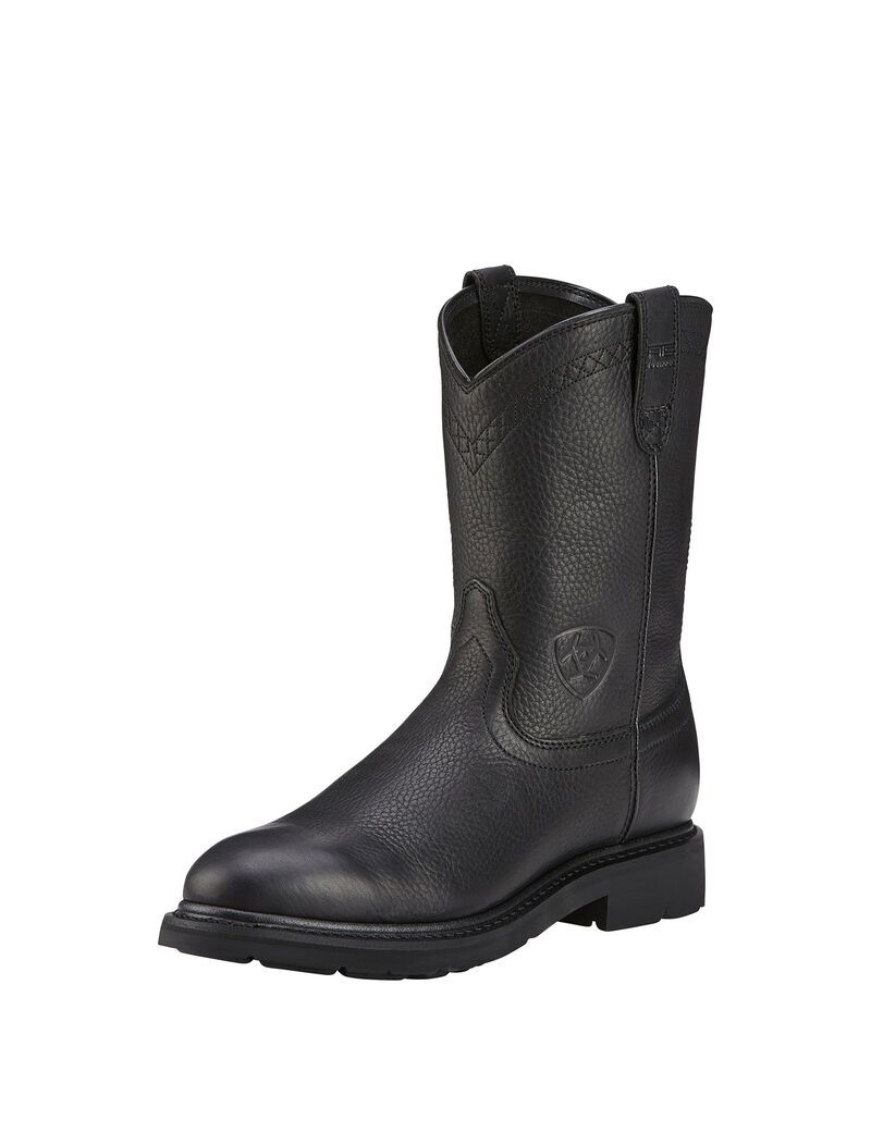 Bottes de Travail Ariat Sierra Noir Homme | EOR-85221872