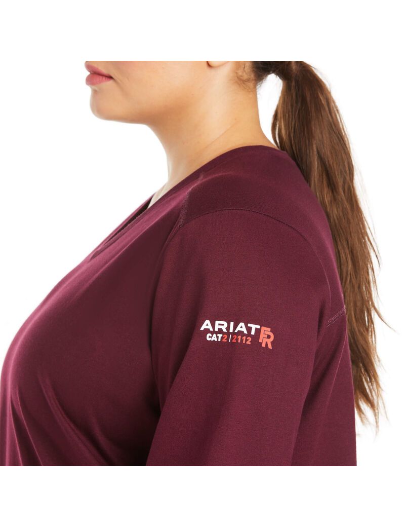 Hauts Ariat FR AC Crew Multicolore Femme | KTL-86853700