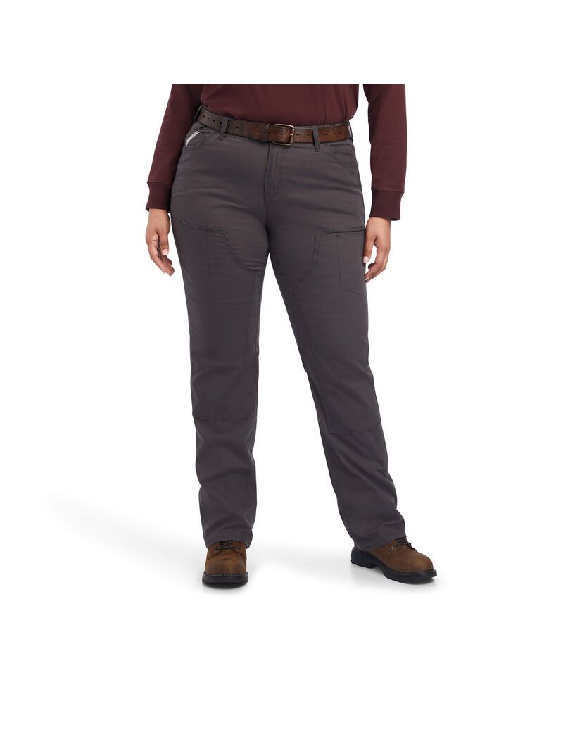 Vêtements De Travail Ariat Rebar DuraStretch Made Tough Double Front Pants Grise Femme | BNU-79761551