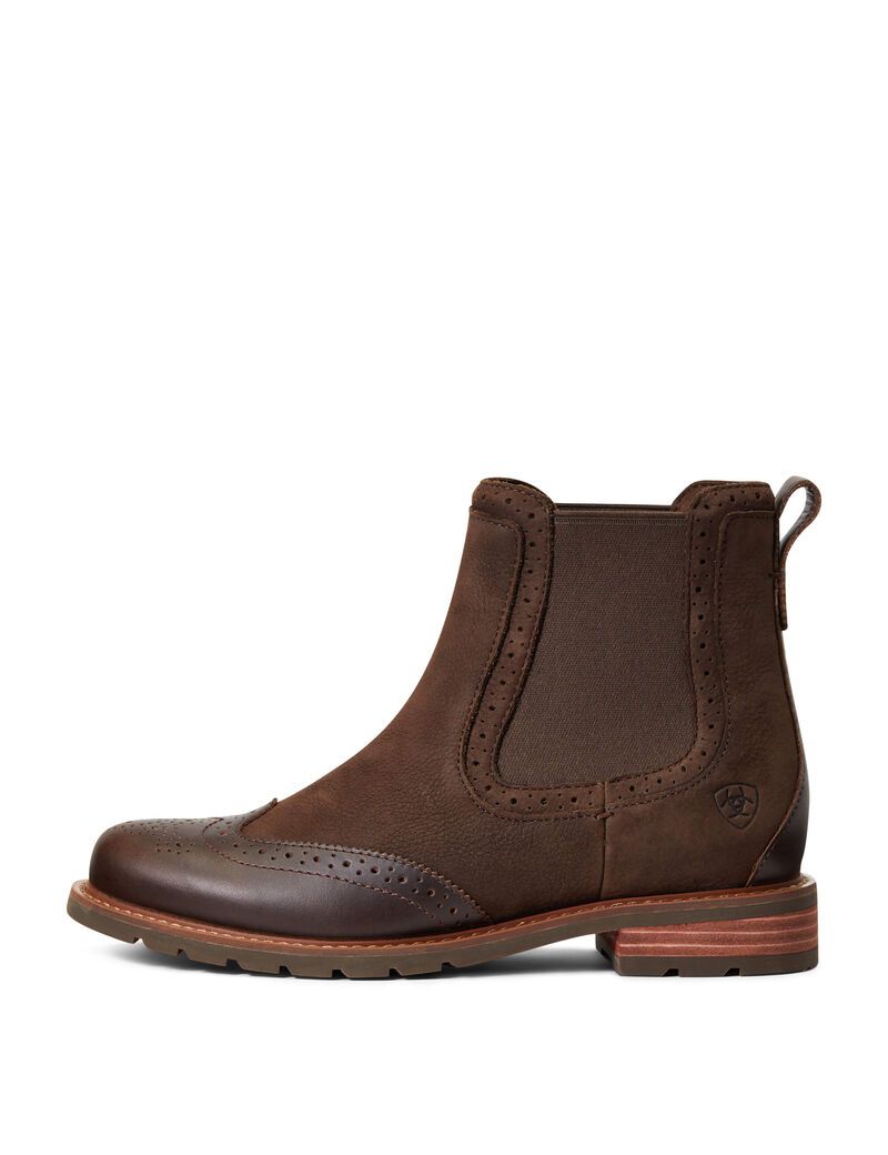 Bottes Imperméables Ariat Wexford Brogue Imperméables Chocolat Marron Femme | GQP-25706080