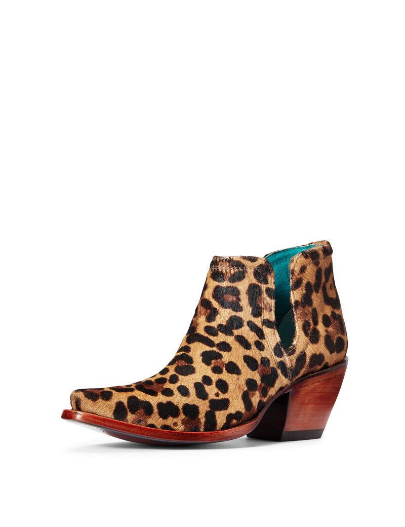 Bottines Ariat Dixon Haircalf Western Leopard Femme | TNZ-48360715