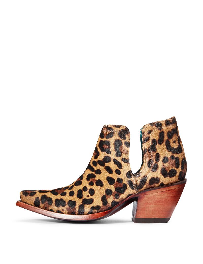 Bottines Ariat Dixon Haircalf Western Leopard Femme | TNZ-48360715