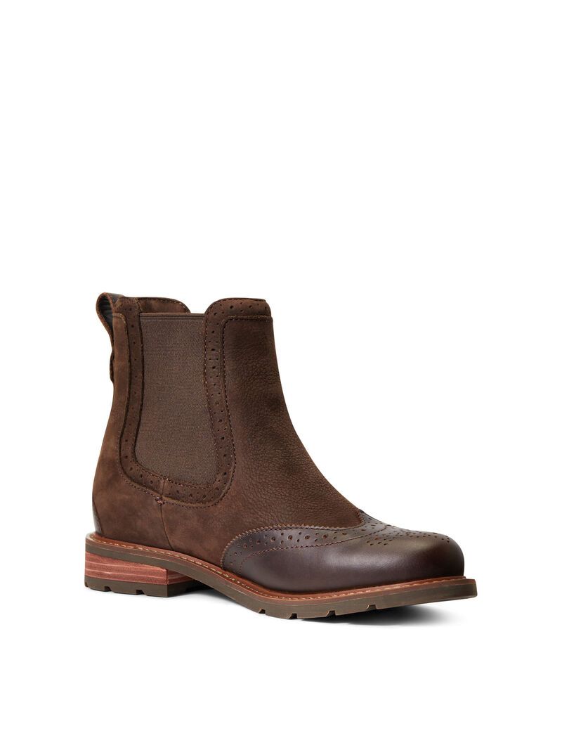 Bottes Imperméables Ariat Wexford Brogue Imperméables Chocolat Marron Femme | GQP-25706080