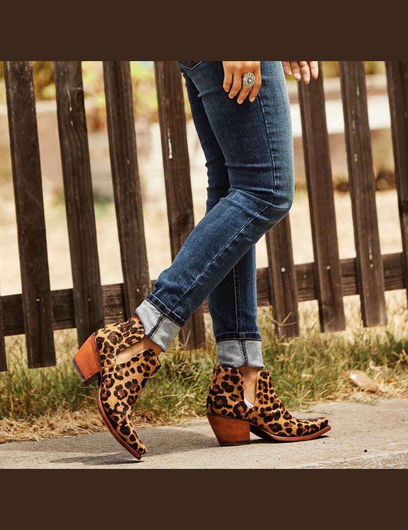 Bottines Ariat Dixon Haircalf Western Leopard Femme | TNZ-48360715