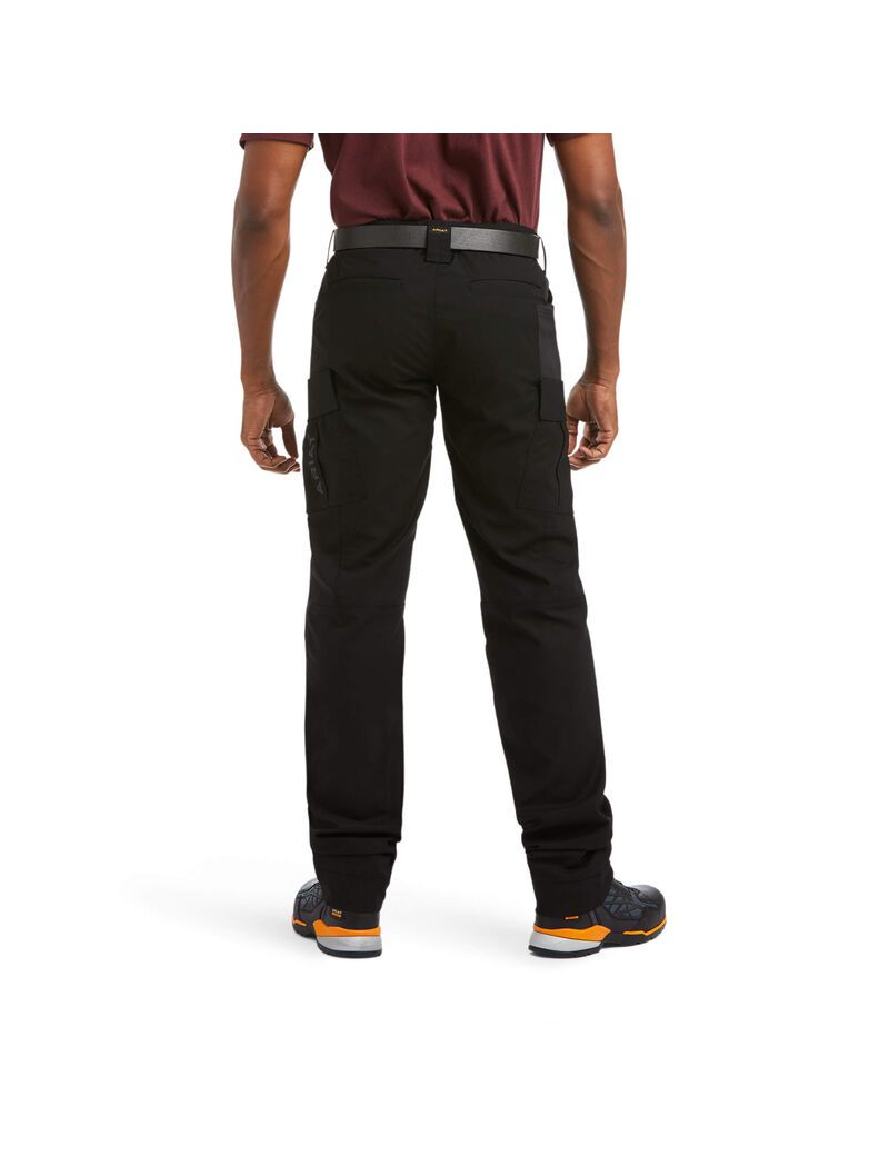 Pantalon Ariat Rebar M5 Droit DuraStretch Ripstop Cargo Droit Noir Homme | XGI-79854656