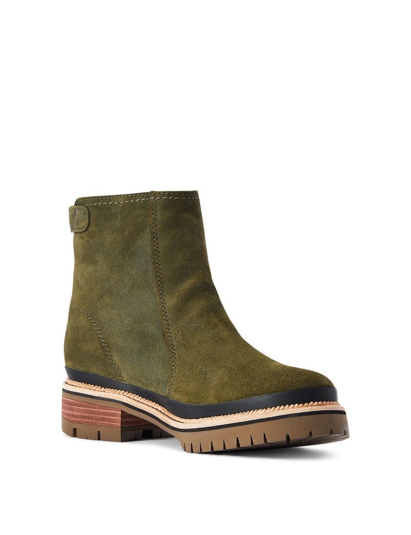 Bottines Ariat Leighton Imperméables Vert Olive Femme | PHD-11636142