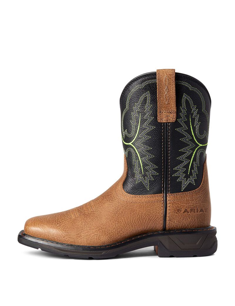 Bottes Western Ariat Workhog Xt Larges Square Embout Multicolore Enfant | WCN-49793736