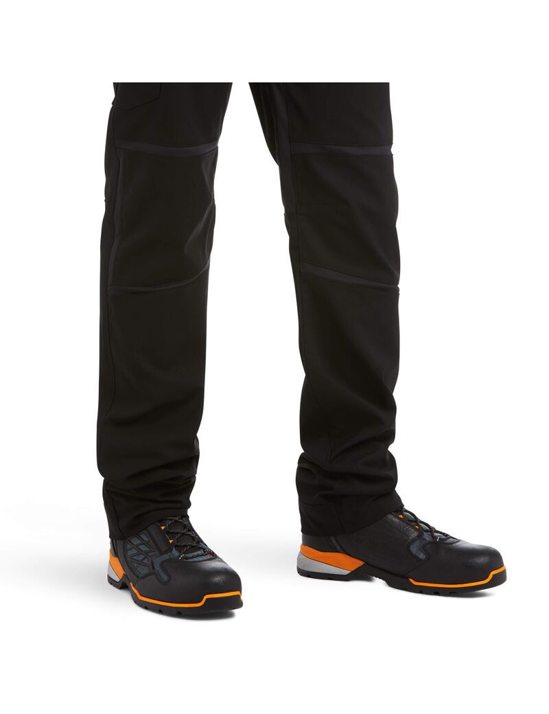 Pantalon Ariat Rebar M5 Droit DuraStretch Ripstop Cargo Droit Noir Homme | XGI-79854656